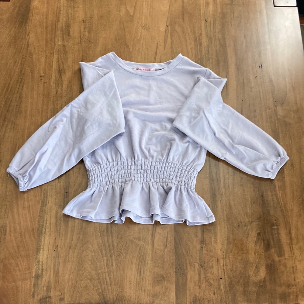 Never worn before Flattering lavender sinch top perfect for any occasion
